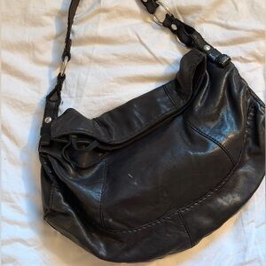 Lucky Brand Black Leather Shoulder Bag